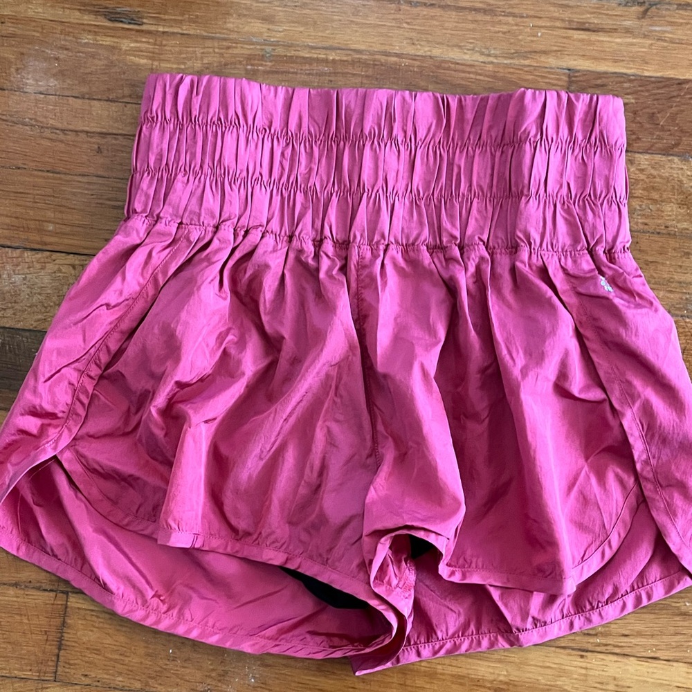 Free people movement pink The Way Home shorts